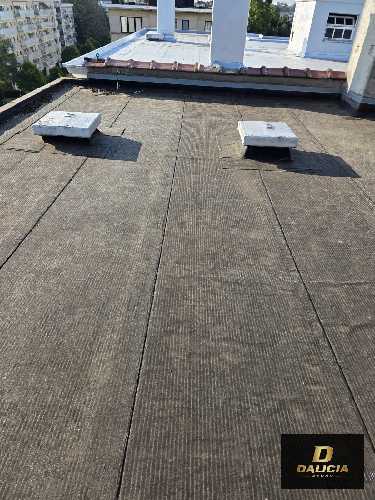 Recouvrement ULTRAFLEX d'une terrasse — Etterbeek — photo 3 (Étanchéité liquide ULTRAFLEX)