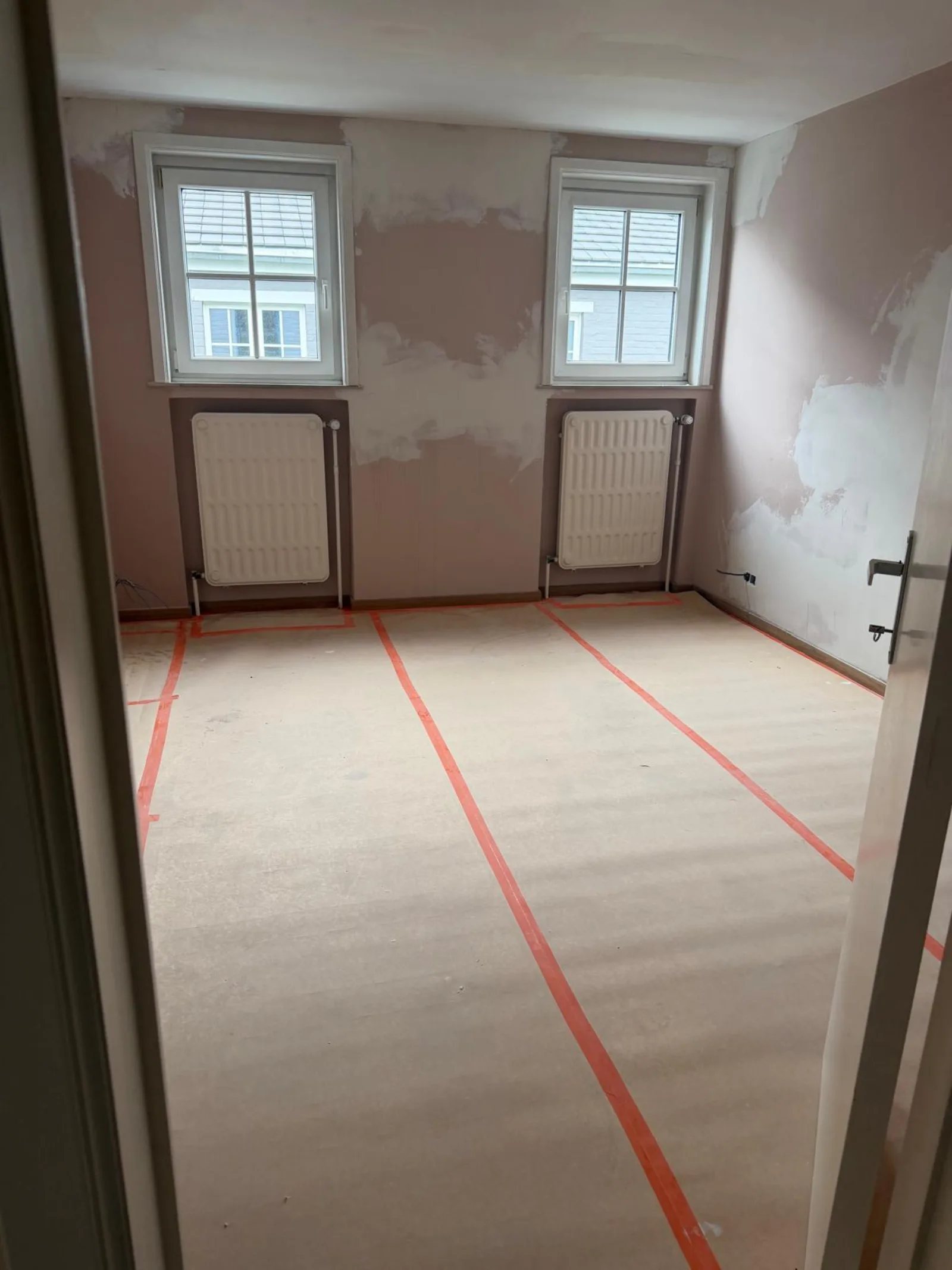 Chambre après plafonnage